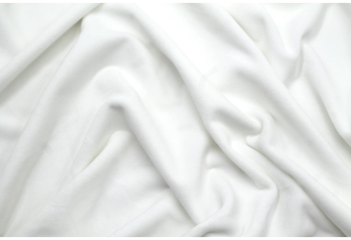 Tissu Velours Ras Extensible Uni Blanc cassé de Qualité, Tissu Au Mètre, Tissu pas cher - Alltissus.com