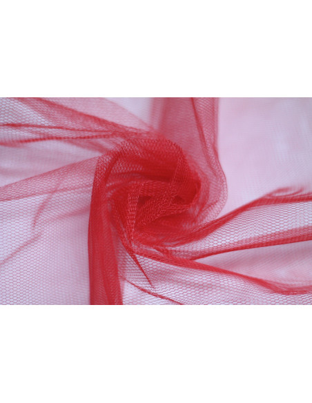 Tissu Tulle Raide Rouge - Au Metre