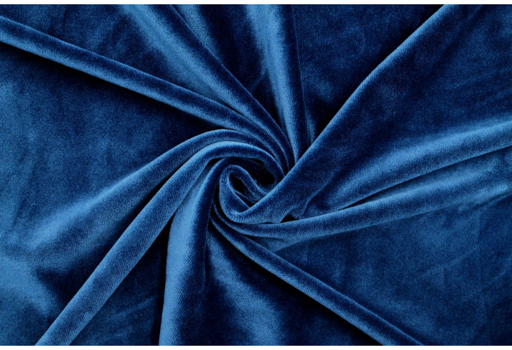 Tissu Velours Ras Extensible Uni Marine de Qualité, Tissu Au Mètre, Tissu pas cher - Alltissus.com