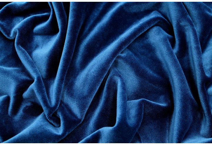Tissu Velours Ras Extensible Uni Marine de Qualité, Tissu Au Mètre, Tissu pas cher - Alltissus.com