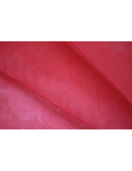 Tissu Tulle Raide Rouge - Au Metre