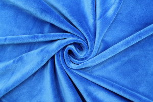 Tissu Velours Ras Extensible Uni Bleu roi de Qualité, Tissu Au Mètre, Tissu pas cher - Alltissus.com