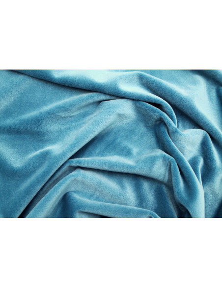 Tissu Velours Ras Extensible Uni Bleu pétrole de Qualité, Tissu Au Mètre, Tissu pas cher - Alltissus.com