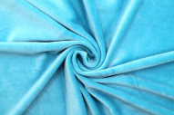 Tissu Velours Ras Extensible Uni Turquoise de Qualité, Tissu Au Mètre, Tissu pas cher - Alltissus.com