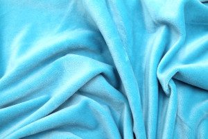 Tissu Velours Ras Extensible Uni Turquoise de Qualité, Tissu Au Mètre, Tissu pas cher - Alltissus.com 2