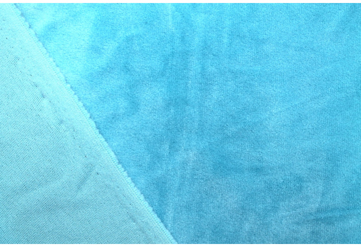 Tissu Velours Ras Extensible Uni Turquoise de Qualité, Tissu Au Mètre, Tissu pas cher - Alltissus.com