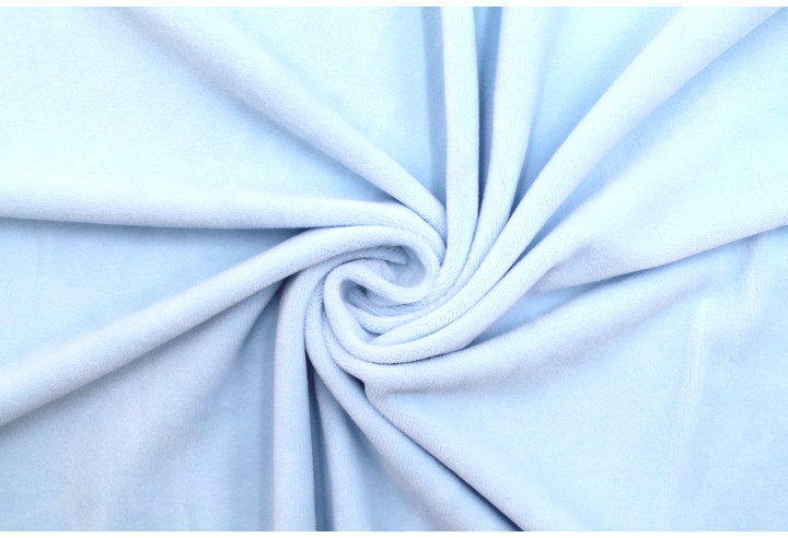 Tissu Velours Ras Extensible Uni Ciel de Qualité, Tissu Au Mètre, Tissu pas cher - Alltissus.com