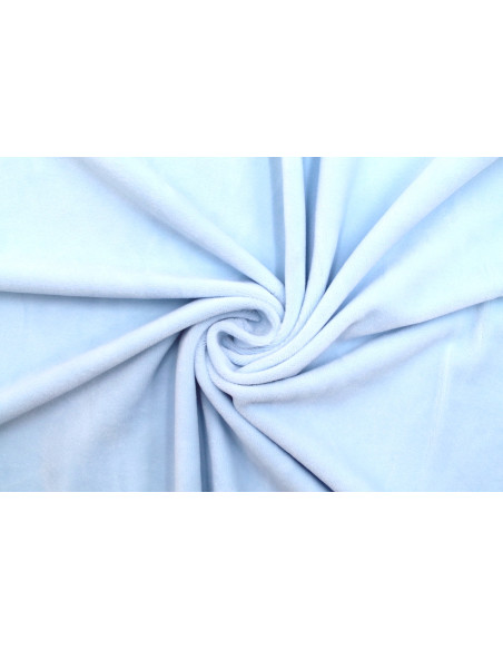 Tissu Velours Ras Extensible Uni Ciel de Qualité, Tissu Au Mètre, Tissu pas cher - Alltissus.com