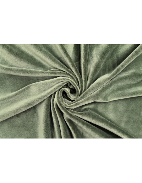 Tissu Velours Ras Extensible Uni Kaki de Qualité, Tissu Au Mètre, Tissu pas cher - Alltissus.com