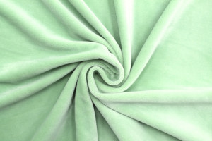 Tissu Velours Ras Extensible Uni Vert amande de Qualité, Tissu Au Mètre, Tissu pas cher - Alltissus.com