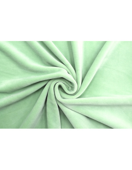 Tissu Velours Ras Extensible Uni Vert amande de Qualité, Tissu Au Mètre, Tissu pas cher - Alltissus.com
