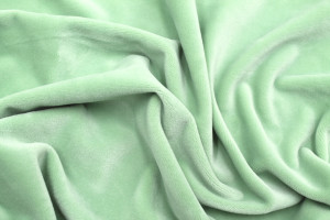 Tissu Velours Ras Extensible Uni Vert amande de Qualité, Tissu Au Mètre, Tissu pas cher - Alltissus.com 2