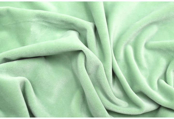 Tissu Velours Ras Extensible Uni Vert amande de Qualité, Tissu Au Mètre, Tissu pas cher - Alltissus.com