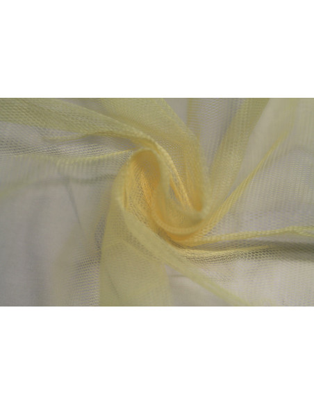 Tissu Tulle Raide Jaune Paille -Au Metre