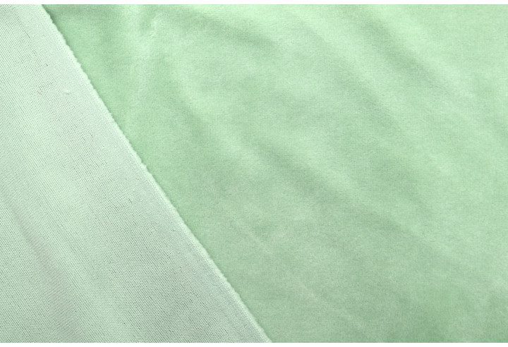Tissu Velours Ras Extensible Uni Vert amande de Qualité, Tissu Au Mètre, Tissu pas cher - Alltissus.com
