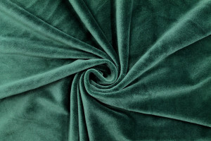 Tissu Velours Ras Extensible Uni Vert sapin de Qualité, Tissu Au Mètre, Tissu pas cher - Alltissus.com