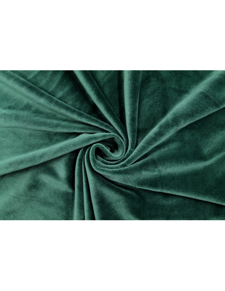 Tissu Velours Ras Extensible Uni Vert sapin de Qualité, Tissu Au Mètre, Tissu pas cher - Alltissus.com