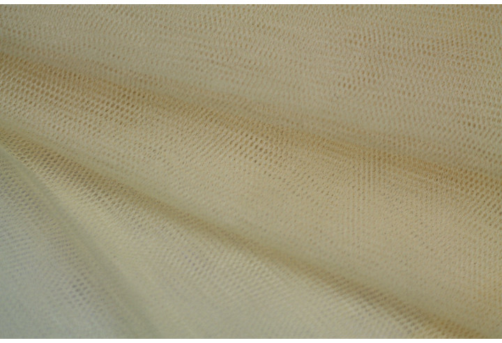 Tissu Tulle Raide Jaune Paille -Au Metre