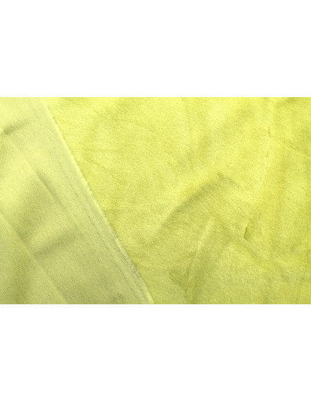 Tissu Velours Ras Extensible Uni Vert anis de Qualité, Tissu Au Mètre, Tissu pas cher - Alltissus.com