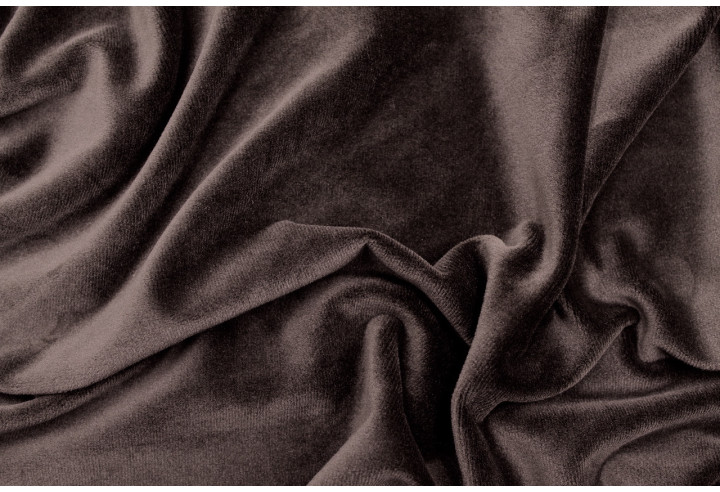 Tissu Velours Ras Extensible Uni Marron de Qualité, Tissu Au Mètre, Tissu pas cher - Alltissus.com