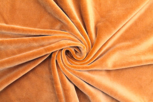 Tissu Velours Ras Extensible Uni Brique de Qualité, Tissu Au Mètre, Tissu pas cher - Alltissus.com