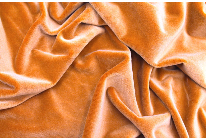 Tissu Velours Ras Extensible Uni Brique de Qualité, Tissu Au Mètre, Tissu pas cher - Alltissus.com