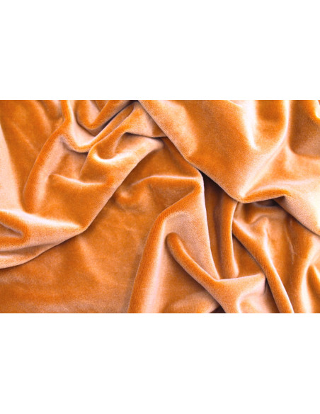 Tissu Velours Ras Extensible Uni Brique de Qualité, Tissu Au Mètre, Tissu pas cher - Alltissus.com