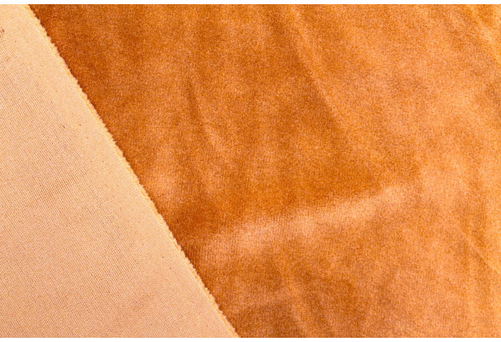 Tissu Velours Ras Extensible Uni Brique de Qualité, Tissu Au Mètre, Tissu pas cher - Alltissus.com