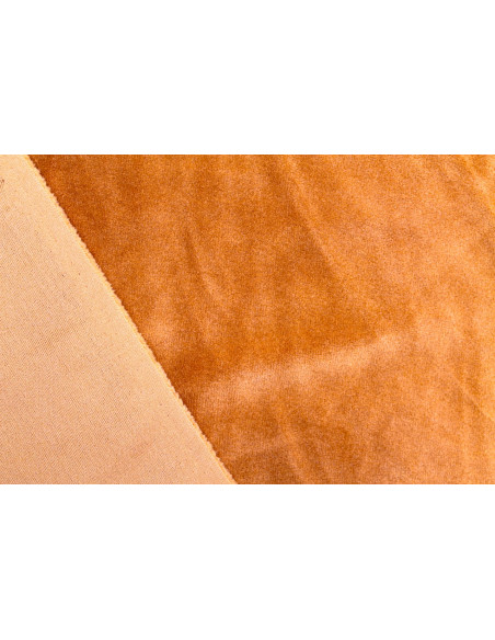 Tissu Velours Ras Extensible Uni Brique de Qualité, Tissu Au Mètre, Tissu pas cher - Alltissus.com
