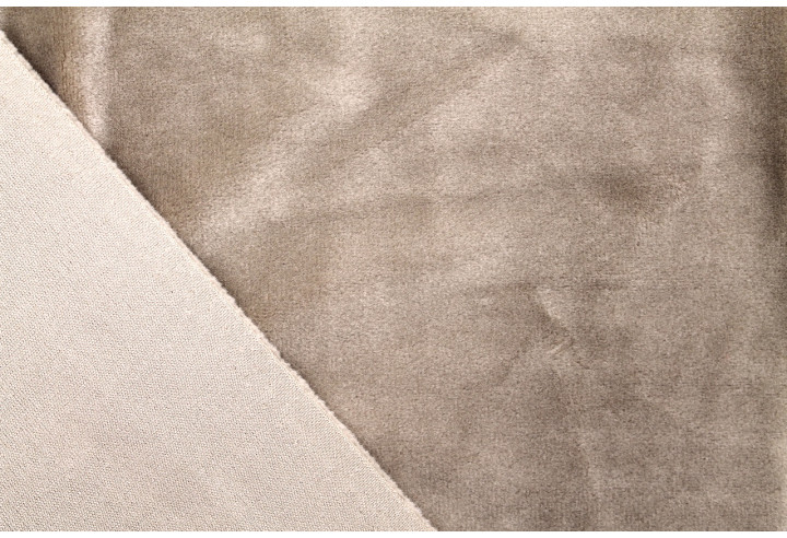 Tissu Velours Ras Extensible Uni Beige foncé de Qualité, Tissu Au Mètre, Tissu pas cher - Alltissus.com