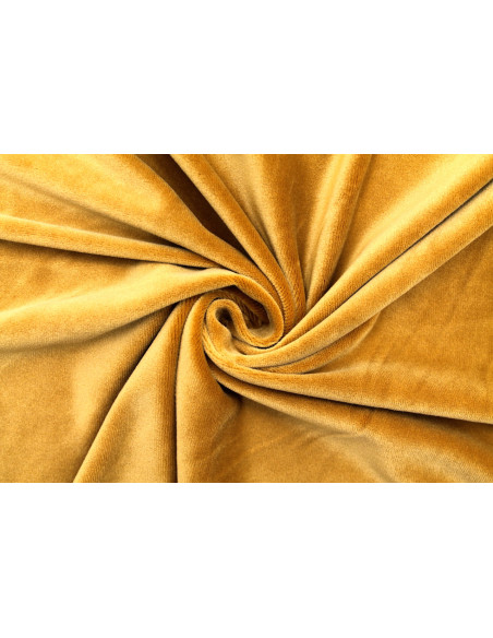 Tissu Velours Ras Extensible Uni Moutarde de Qualité, Tissu Au Mètre, Tissu pas cher - Alltissus.com