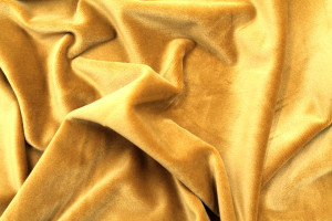 Tissu Velours Ras Extensible Uni Moutarde de Qualité, Tissu Au Mètre, Tissu pas cher - Alltissus.com 2