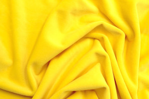 Tissu Velours Ras Extensible Uni Jaune de Qualité, Tissu Au Mètre, Tissu pas cher - Alltissus.com 2