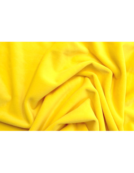 Tissu Velours Ras Extensible Uni Jaune de Qualité, Tissu Au Mètre, Tissu pas cher - Alltissus.com