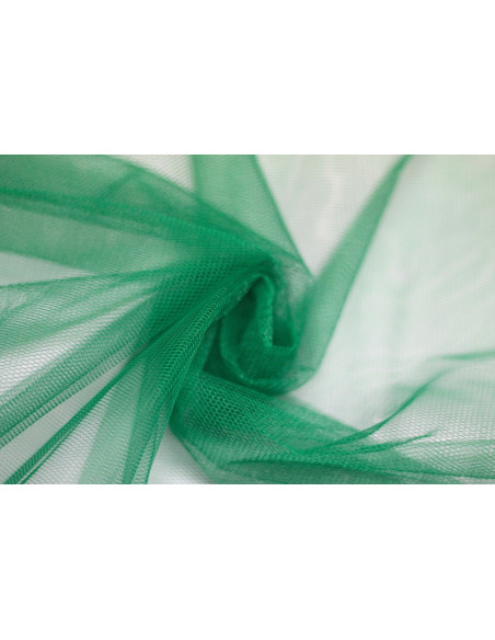 Tissu Tulle Raide Vert Drapeau - Au Metre