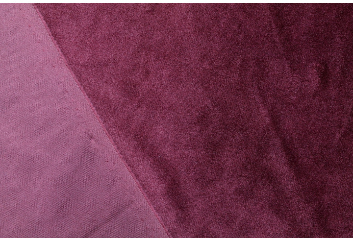 Tissu Velours Ras Extensible Uni Bordeaux de Qualité, Tissu Au Mètre, Tissu pas cher - Alltissus.com