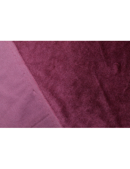 Tissu Velours Ras Extensible Uni Bordeaux de Qualité, Tissu Au Mètre, Tissu pas cher - Alltissus.com