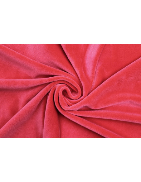 Tissu Velours Ras Extensible Uni Rouge de Qualité, Tissu Au Mètre, Tissu pas cher - Alltissus.com
