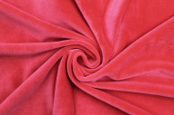Tissu Velours Ras Extensible Uni Rouge de Qualité, Tissu Au Mètre, Tissu pas cher - Alltissus.com