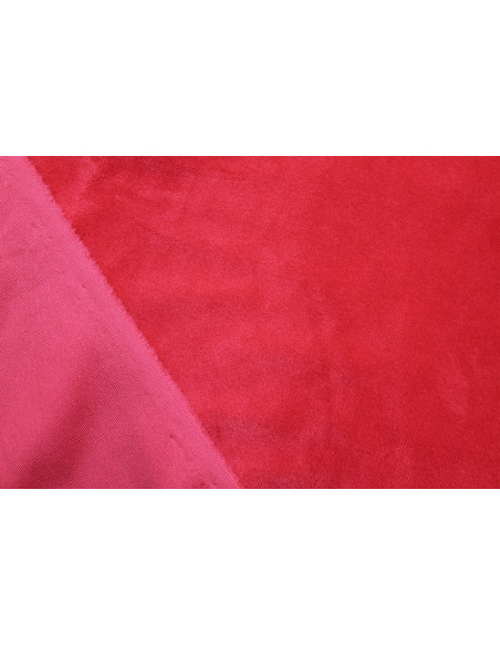 Tissu Velours Ras Extensible Uni Rouge de Qualité, Tissu Au Mètre, Tissu pas cher - Alltissus.com