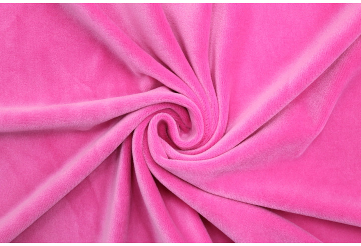 Tissu Velours Ras Extensible Uni Fuchsia de Qualité, Tissu Au Mètre, Tissu pas cher - Alltissus.com