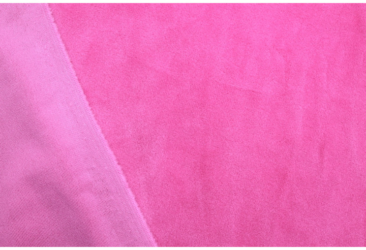 Tissu Velours Ras Extensible Uni Fuchsia de Qualité, Tissu Au Mètre, Tissu pas cher - Alltissus.com