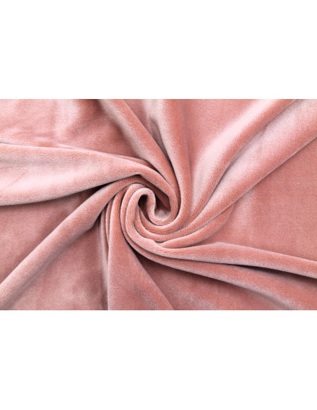 Tissu Velours Ras Extensible Uni Vieux rose de Qualité, Tissu Au Mètre, Tissu pas cher - Alltissus.com