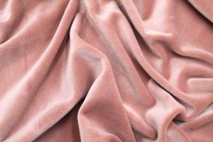 Tissu Velours Ras Extensible Uni Vieux rose de Qualité, Tissu Au Mètre, Tissu pas cher - Alltissus.com 2