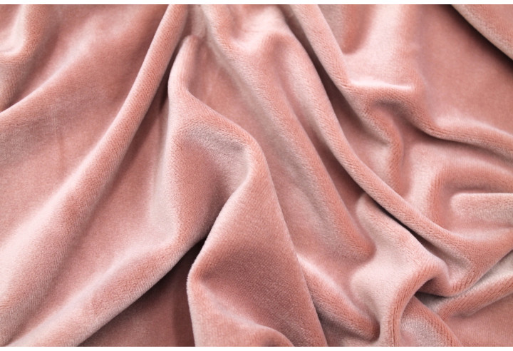 Tissu Velours Ras Extensible Uni Vieux rose de Qualité, Tissu Au Mètre, Tissu pas cher - Alltissus.com