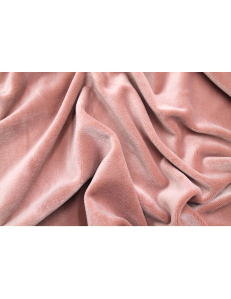 Tissu Velours Ras Extensible Uni Vieux rose de Qualité, Tissu Au Mètre, Tissu pas cher - Alltissus.com