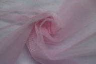 Tissu Tulle Raide Rose Clair -Au Metre