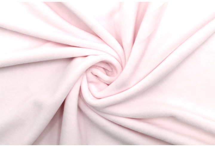 Tissu Velours Ras Extensible Uni Rose clair de Qualité, Tissu Au Mètre, Tissu pas cher - Alltissus.com