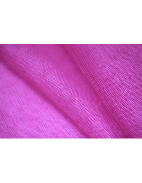 Tissu Tulle Raide Fuchsia -Au Metre