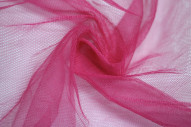 Tissu Tulle Raide Fuchsia -Au Metre